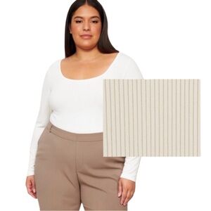 Arizona Bodysuit Ribbed Off-White 2XL | Long Sleeve Snap Closure Top New fall